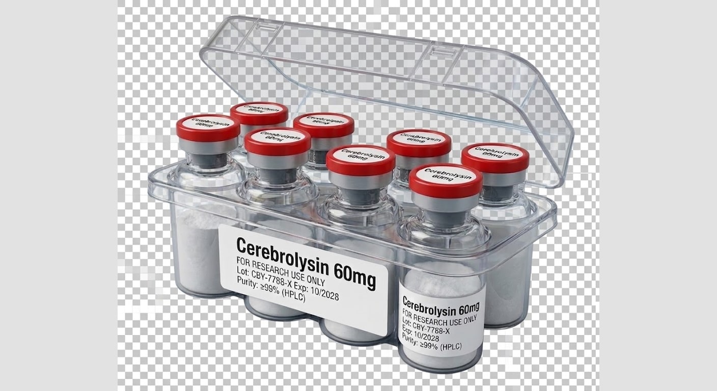 Box of 10 GHK Peptides research vials